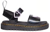 Order (PS) Dr. Martens Sandal Terbuka dengan Sepuhan Kulit Sintetik 'Hitam' 30751001