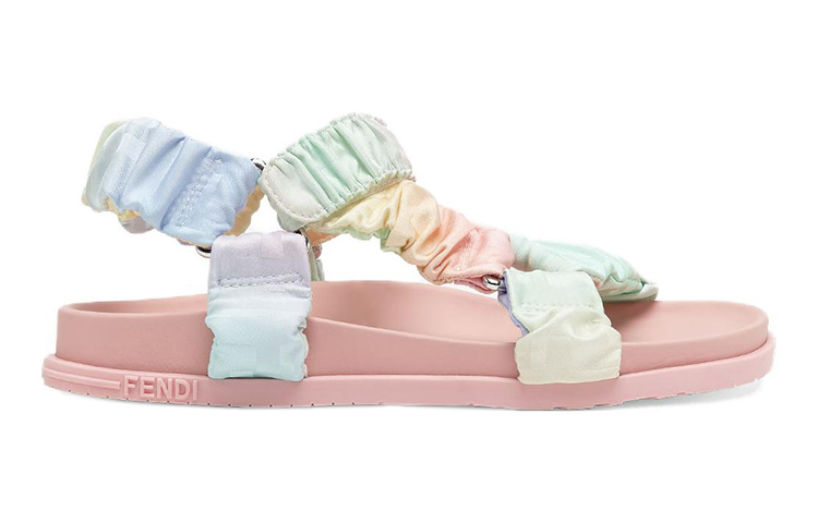 Order (PS) Fendi Sandalia Colorblock FF Tela 'Multicolor' JMR419AMFFF0WB1