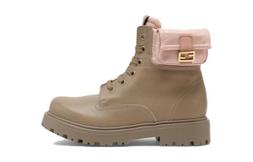 (Preschool) Fendi Leather Ankle Boot 'Beige' JMR441ALJHF1JGV