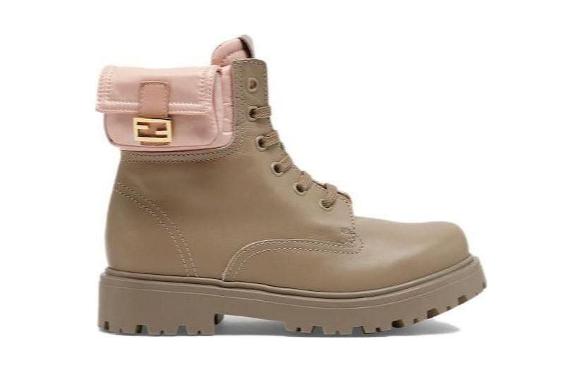 Order FENDI芬迪 皮革 百搭時尚 短靴 兒童 米色