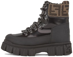 (Preschool) Fendi Leather Fashion Lace-Up Boots 'Black' JMR435AKXKF0HEB (Preschool) Fendi Leather Fashion Lace-Up Boots 'Black' JMR435AKXKF0HEB