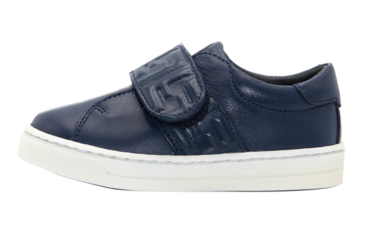 (Preschool) Fendi Leather Low-Top Sneakers 'Navy Blue' JMR312A9SWF0QR3