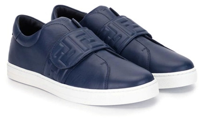 (Preschool) Fendi Leather Low-Top Sneakers 'Navy Blue' JMR312A9SWF0QR3 Lookbook (Preschool) Fendi Leather Low-Top Sneakers 'Navy Blue' JMR312A9SWF0QR3