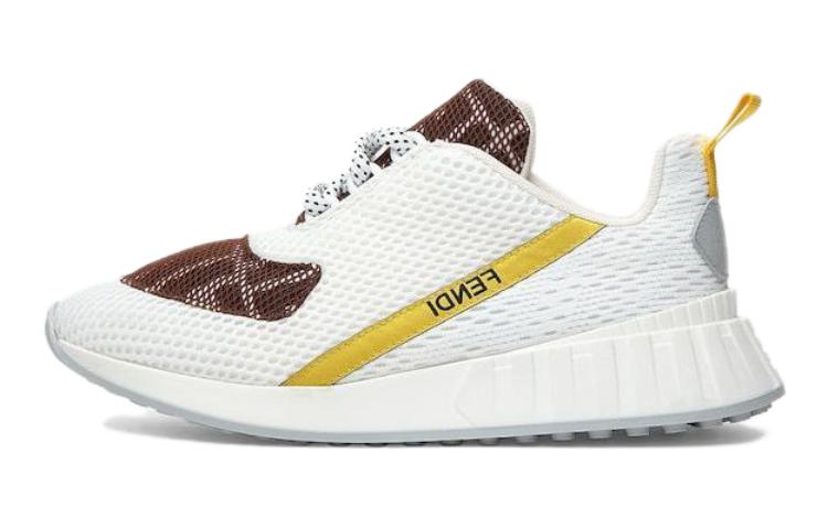 (Preschool) Fendi Leather Low-Top Sneakers 'White' JMR442AM50F1LSG