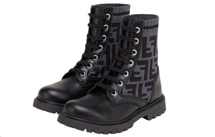 (PS) Fendi Leather Martin Boots 'Black' 圖 3