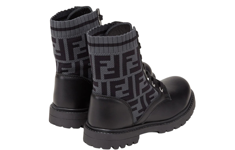 (PS) Fendi Leather Martin Boots 'Black' 圖 5
