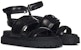 (PS) Fendi Selipar Fesyen Kulit Platform 'Hitam' JFR361ALJKF0ABB