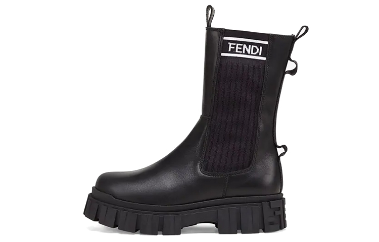 (Preschool) Fendi Mid-Top Boot 'Black' JFR338AC7JF07LV