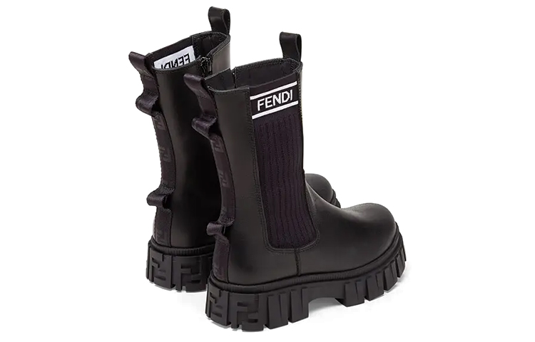 Shop (PS) 펜디 블랙 미드탑 부츠 (Fendi Black Mid-top Boots) JFR338AC7JF07LV