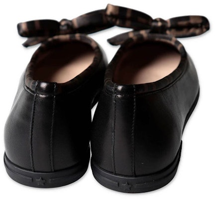 (Preschool) Fendi Nappa Leather Flat 'Black' JFR314AD7CF0XLL Shop (Preschool) Fendi Nappa Leather Flat 'Black' JFR314AD7CF0XLL