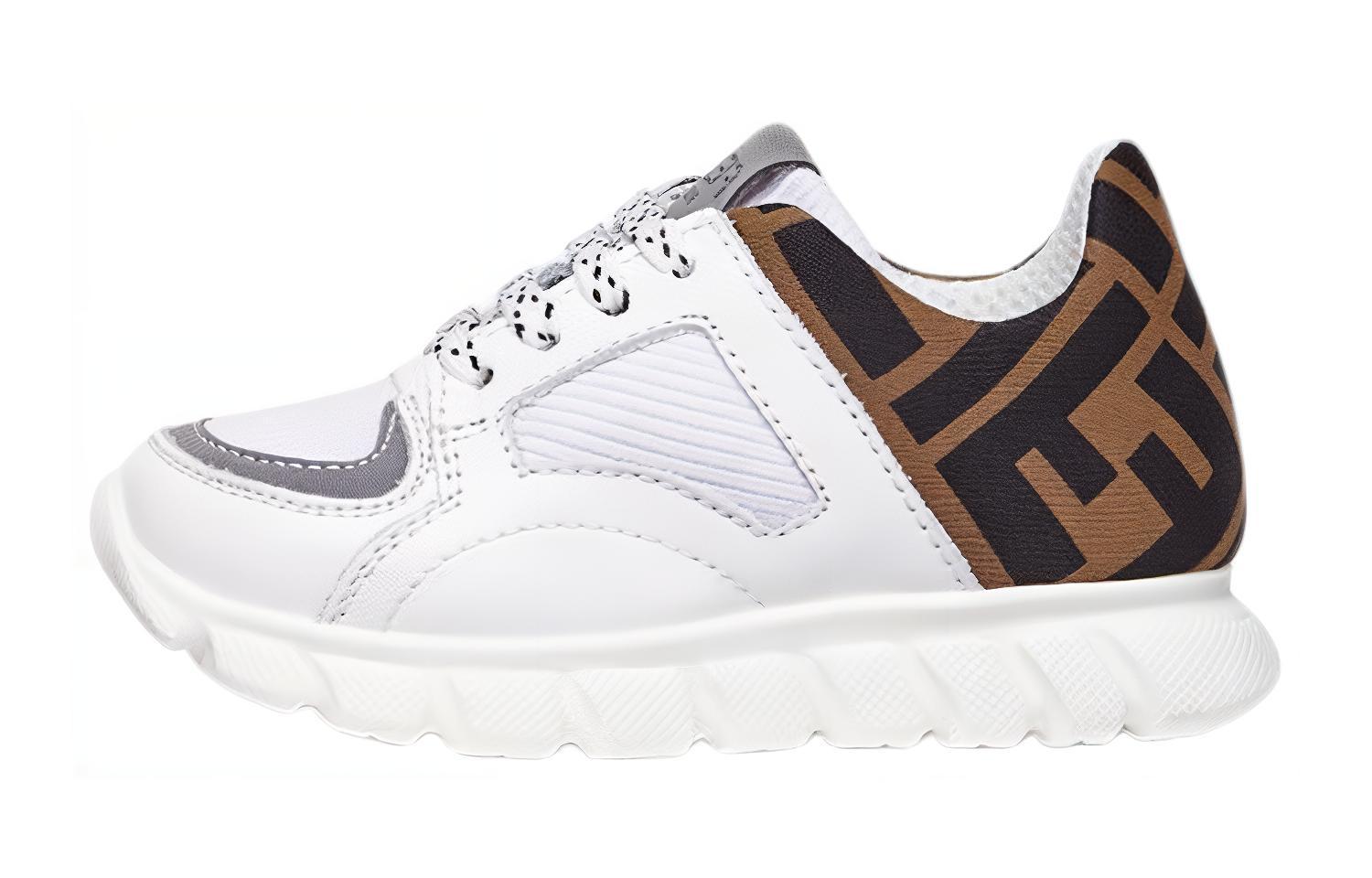 (PS) Fendi Nappa Leather Lace-Up Sneakers 'White'