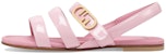 (Preschool) Fendi O'Lock Patent Leather Open-Toe Sandal 'Pink' JFR359NEHF1JGZ