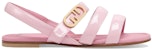 (Preschool) Fendi O'Lock Patent Leather Open-Toe Sandal 'Pink' JFR359NEHF1JGZ