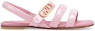 Order (Preschool) Fendi O'Lock Patent Leather Open-Toe Sandal 'Pink' JFR359NEHF1JGZ