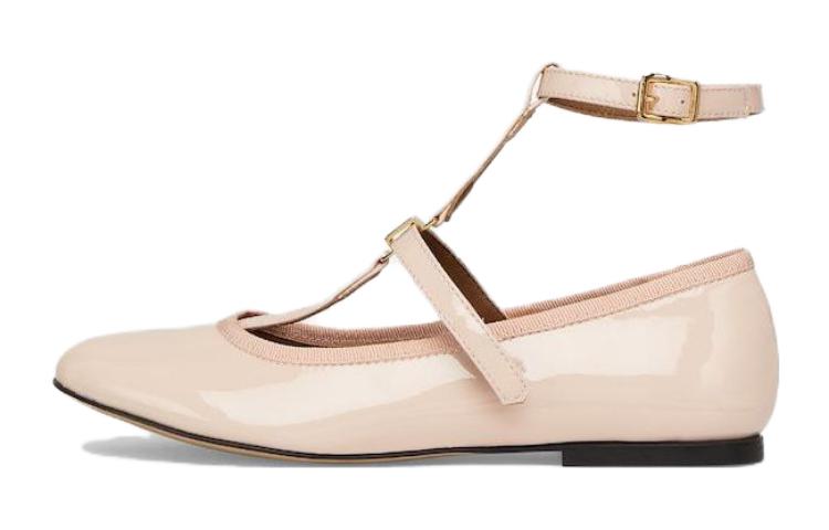 (Preschool) Fendi Round-Toe Buckle Low-Top Patent Leather 'Pink' JFR372NEHF0QD1