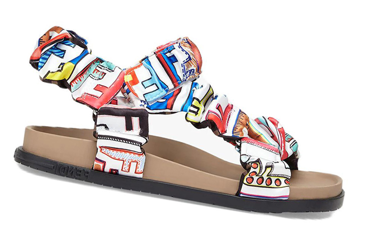 (PS) Fendi Silk Sandal 'FF Monogram Color-Block' 圖 4