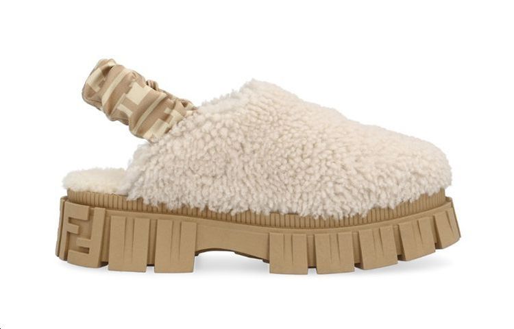 Order 兒童 FENDI芬迪 套腳露跟 防滑時尚涼拖 棕色