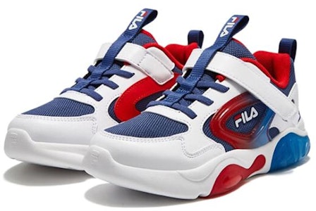 中童 FILA斐樂 閃燈鞋 減震透氣 兒童訓練鞋 鐵藍色 Lookbook 中童 FILA斐樂 閃燈鞋 減震透氣 兒童訓練鞋 鐵藍色