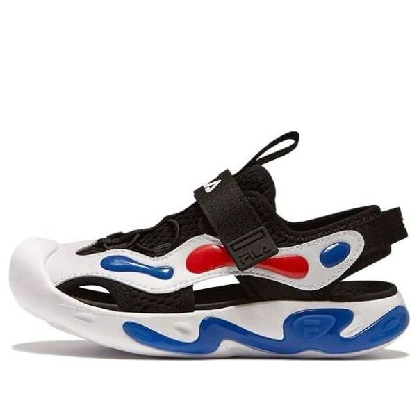 (Preschool) FILA Artist Sandals 'White Black Blue' K14B321802FBP
