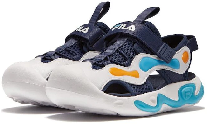 中童 FILA斐乐 耐磨減震兒童涼鞋 藍白 Order 中童 FILA斐乐 耐磨減震兒童涼鞋 藍白