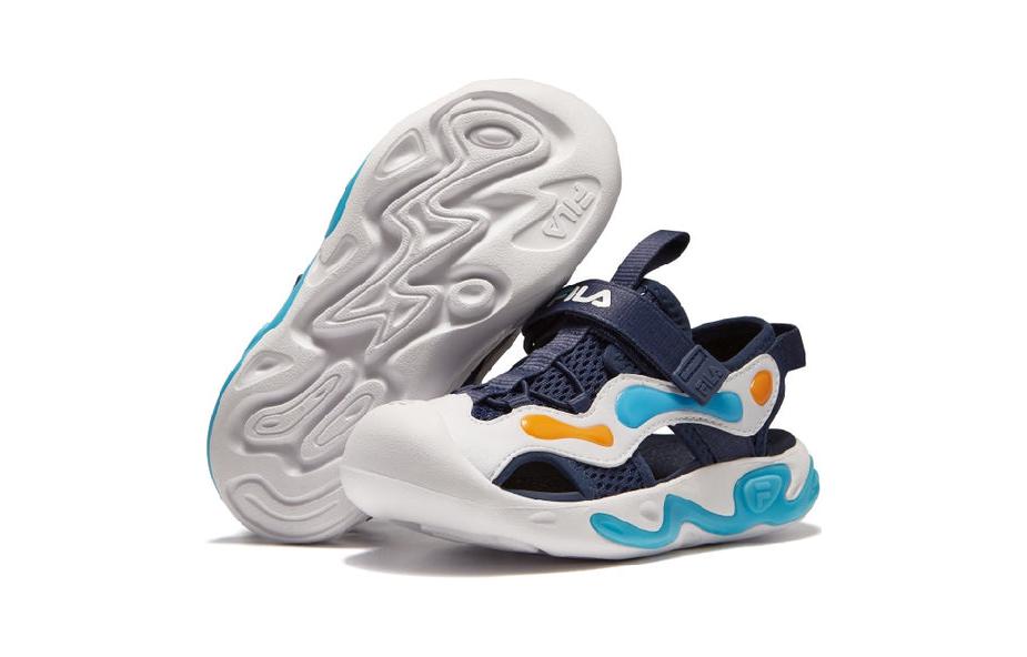 Purchase 中童 FILA斐乐 耐磨減震兒童涼鞋 藍白