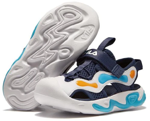 中童 FILA斐乐 耐磨減震兒童涼鞋 藍白 Purchase 中童 FILA斐乐 耐磨減震兒童涼鞋 藍白