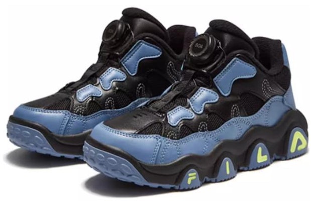 (Preschool) FILA Basketball Low 'Black Blue' K15B341260PBB Lookbook (Preschool) FILA Basketball Low 'Black Blue' K15B341260PBB