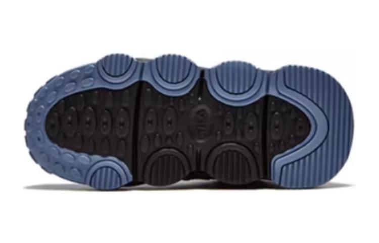 Shop 大童 FILA斐樂 舒適 耐磨透氣 低筒 兒童籃球鞋 黑藍色