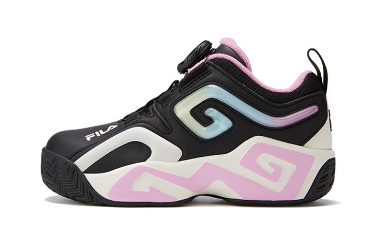 (Preschool) FILA Basketball Low 'Black Pink' K14B241205FBE