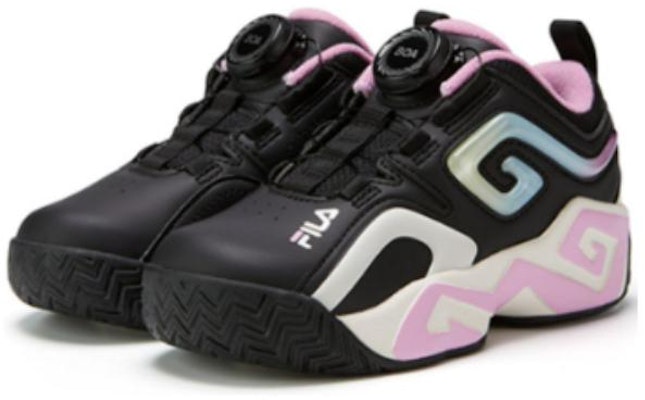 (Preschool) FILA Basketball Low 'Black Pink' K14B241205FBE Lookbook (Preschool) FILA Basketball Low 'Black Pink' K14B241205FBE