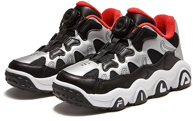 (Preschool) FILA Basketball Low 'Black Silver' K15B341260PBS Lookbook (Preschool) FILA Basketball Low 'Black Silver' K15B341260PBS