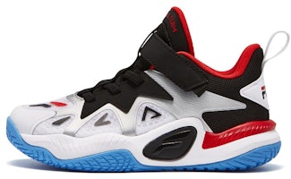 (Preschool) FILA Basketball Low 'Black White' K14B322203FWB (Preschool) FILA Basketball Low 'Black White' K14B322203FWB
