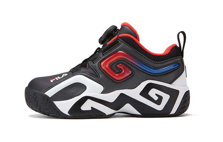 (Preschool) FILA Basketball Low 'Black White' K14B241205FBW