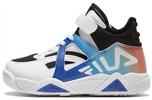 (Preschool) FILA Basketball Low 'Blue White' K14B341262QBW (Preschool) FILA Basketball Low 'Blue White' K14B341262QBW