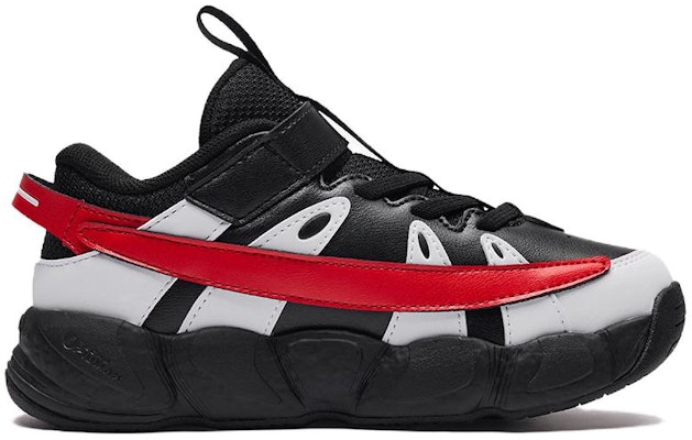 (Preschool) FILA Basketball Low 'Croissant Black White Red' K14B411201FBK Order (Preschool) FILA Basketball Low 'Croissant Black White Red' K14B411201FBK