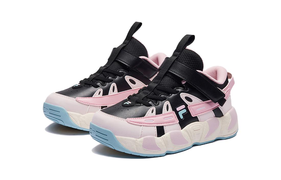 Lookbook (Preschool) FILA Basketball Low 'Pink-Black Croissant' K14G411201FBS
