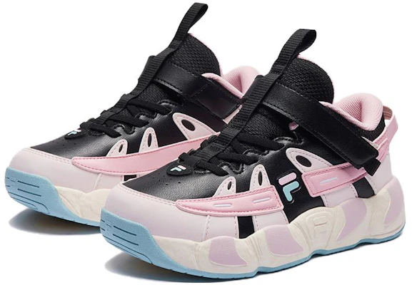 (Preschool) FILA Basketball Low 'Pink-Black Croissant' K14G411201FBS Lookbook (Preschool) FILA Basketball Low 'Pink-Black Croissant' K14G411201FBS