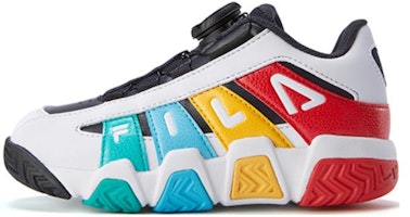 (Preschool) FILA Basketball Low 'White Red Black' K64B141204PNR (Preschool) FILA Basketball Low 'White Red Black' K64B141204PNR