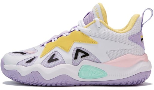 大童 FILA斐樂 耐磨防滑 低筒 兒童籃球鞋 白紫 Buy 大童 FILA斐樂 耐磨防滑 低筒 兒童籃球鞋 白紫