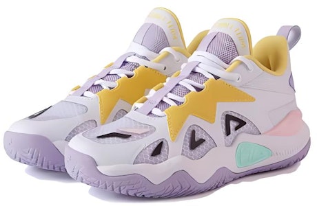 大童 FILA斐樂 耐磨防滑 低筒 兒童籃球鞋 白紫 Order 大童 FILA斐樂 耐磨防滑 低筒 兒童籃球鞋 白紫