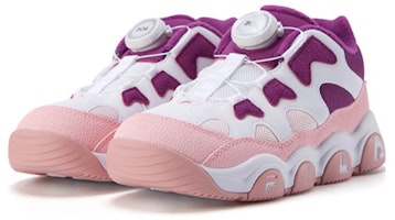 中童 FILA斐樂 BOA 防滑耐磨 低幫 籃球鞋 粉紫 Lookbook 中童 FILA斐樂 BOA 防滑耐磨 低幫 籃球鞋 粉紫