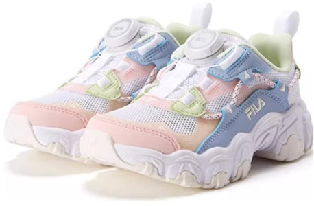 中童 FILA斐乐 BOA 運動 透氣 低筒 兒童跑步鞋 白粉色 Lookbook 中童 FILA斐乐 BOA 運動 透氣 低筒 兒童跑步鞋 白粉色