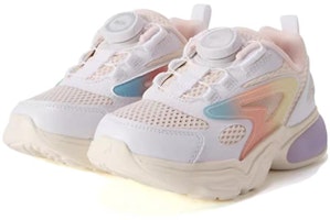 中童 FILA斐樂 運動 減震 兒童休閒鞋 白粉色 Lookbook 中童 FILA斐樂 運動 減震 兒童休閒鞋 白粉色