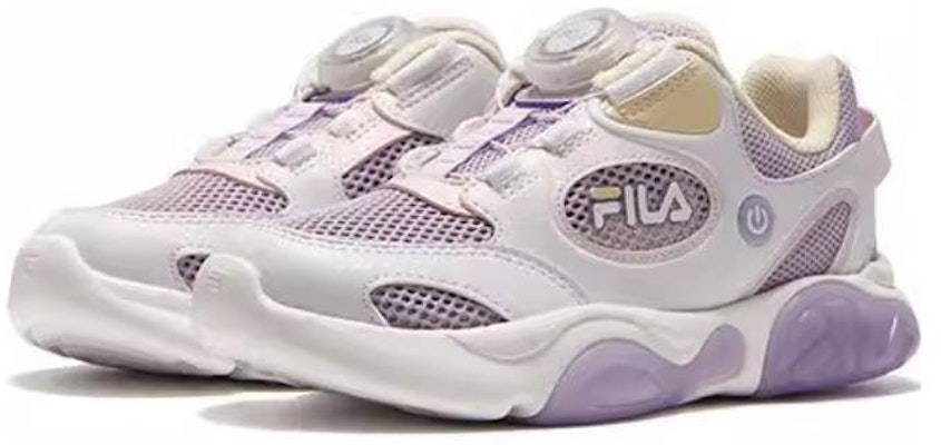 中童 FILA 斐乐 防踢減震 兒童休閒鞋 白紫 Lookbook 中童 FILA 斐乐 防踢減震 兒童休閒鞋 白紫