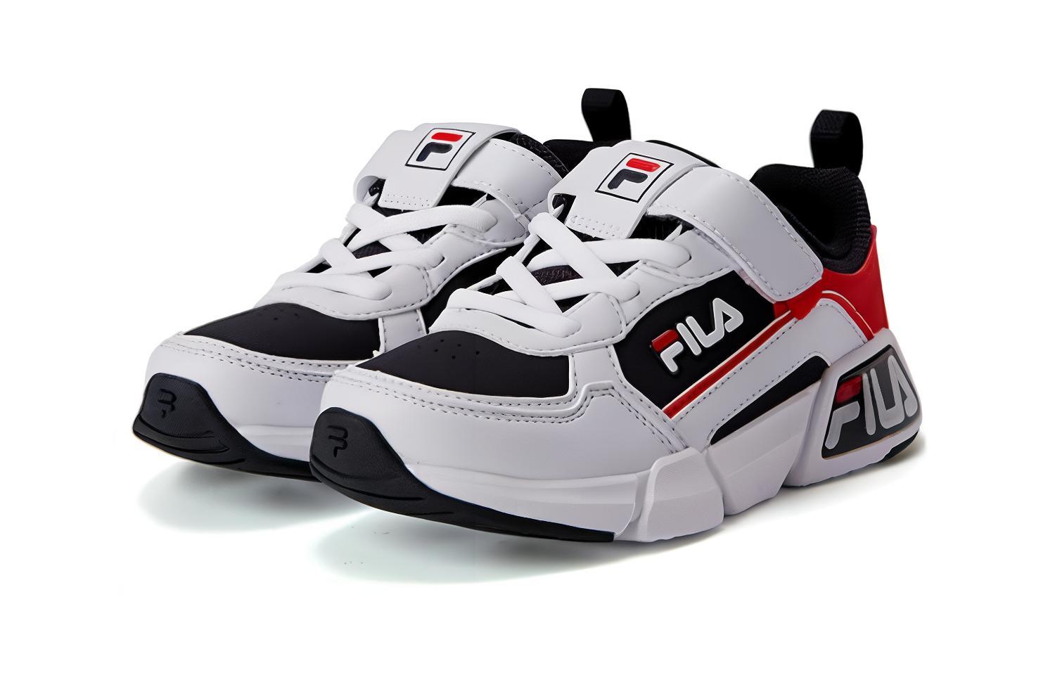 Lookbook (PS) Kasut Lari Kasual FILA 'Putih Hitam Merah' K14B231131FNR