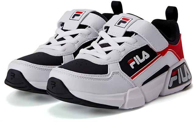 (Preschool) FILA Casual Running Shoes 'White Black Red' K14B231131FNR Lookbook (Preschool) FILA Casual Running Shoes 'White Black Red' K14B231131FNR