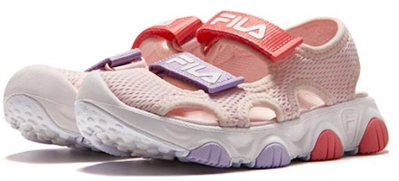 中童 FILA斐樂 防滑耐磨兒童涼鞋 粉白 Lookbook 中童 FILA斐樂 防滑耐磨兒童涼鞋 粉白