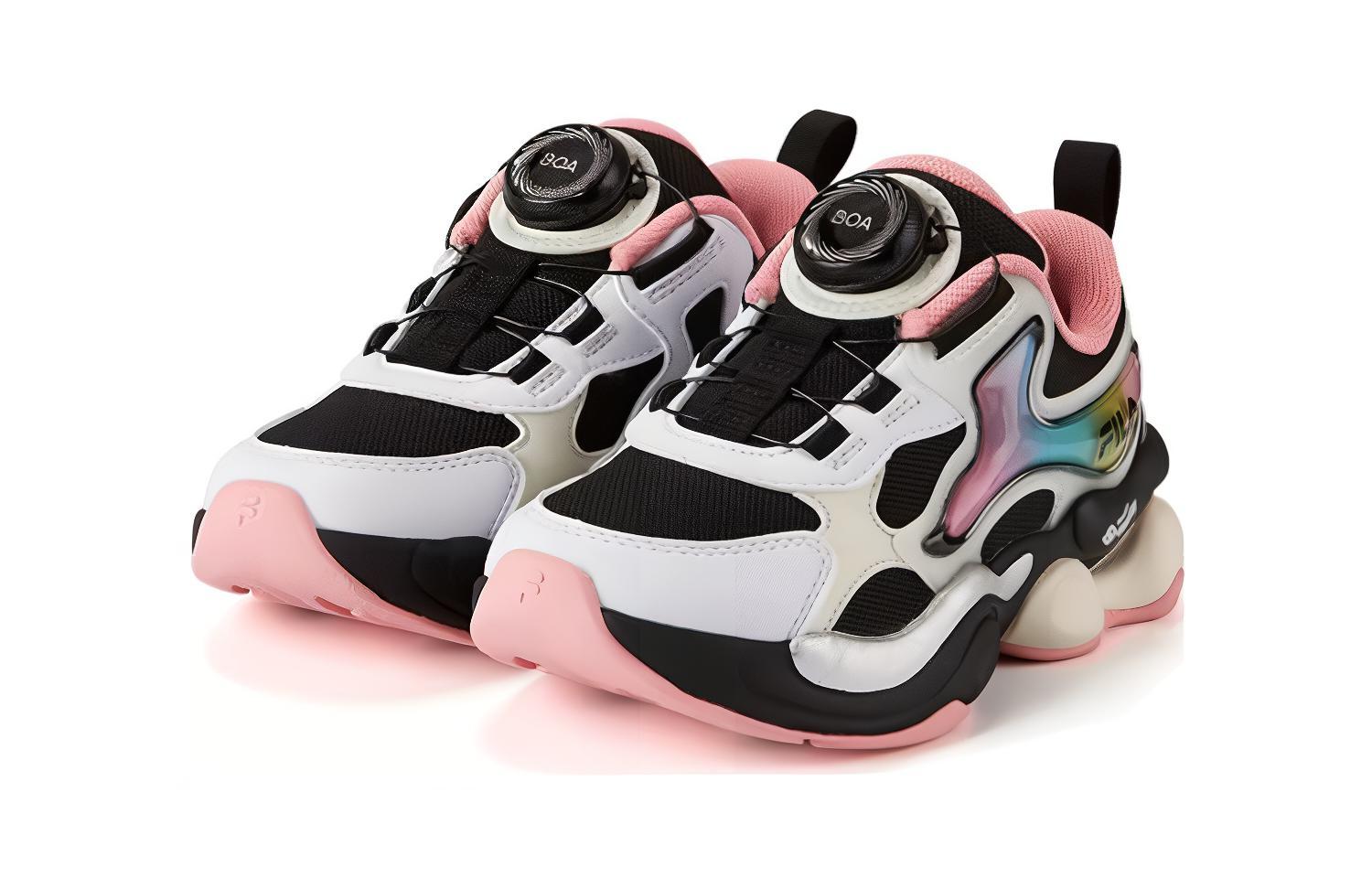 Lookbook (PS) Zapatillas Casuales FILA 'Blanco Negro Rosa' K14B311108FBQ