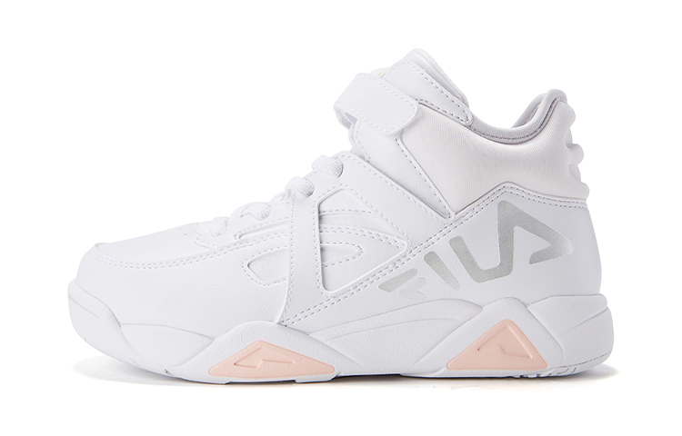Buy 中童 Fila 斐樂經典籃球鞋 白