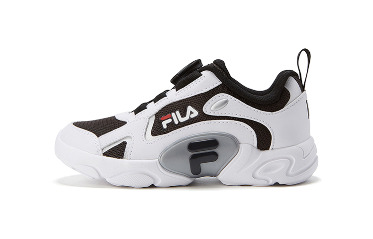(Preschool) FILA Classic Lifestyle Retro Running Shoes 'Black White' K14B041101FWS